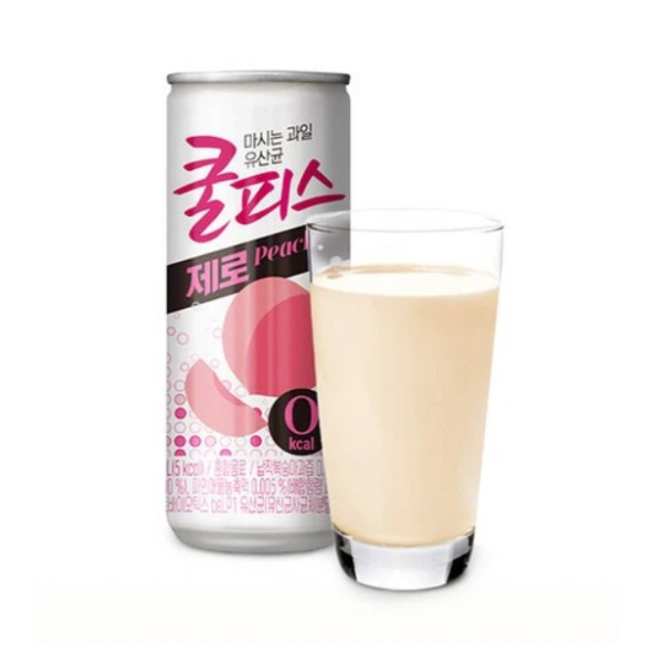 Dongwon Coolpis Zero Peach Drink Pack of 30 (230ml x 30Cans) Flavored Drink- Korean Drink- Korean Beverage