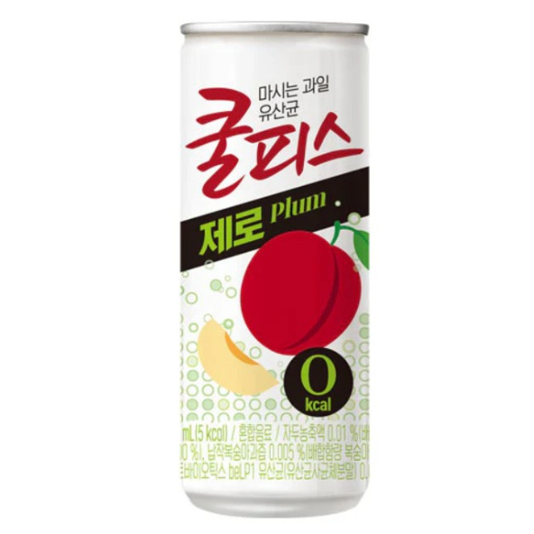 Dongwon Coolpis Zero Plum Drink Pack of 30 (230ml x 30Cans) Flavored Drink-  Korean Drink- Korean Beverage
