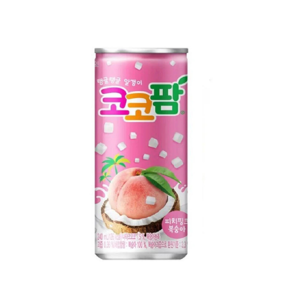 Haitai Cocopalm - Peach 340ml – Refreshing Korean Drink with Coconut Jelly