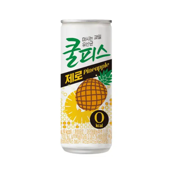 Dongwon Coolpis Zero Pineapple Drink 230ml x 30 Cans | Korean Yogurt Pineapple Beverage