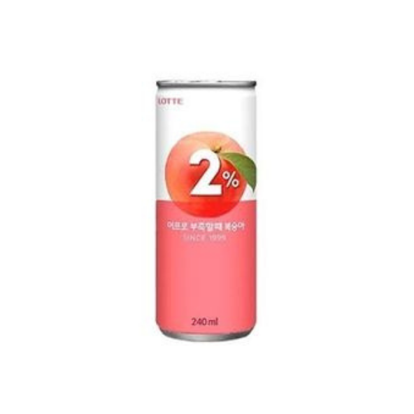 Lotte 2% Peach Drink Can 240ml